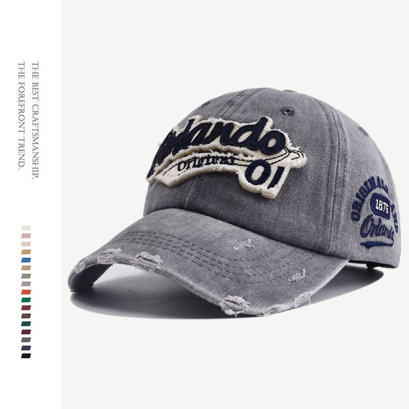 2024 Nieuwe Pet Meisjes Retro Baseballpet Heren Denim Pet Softtop Cap