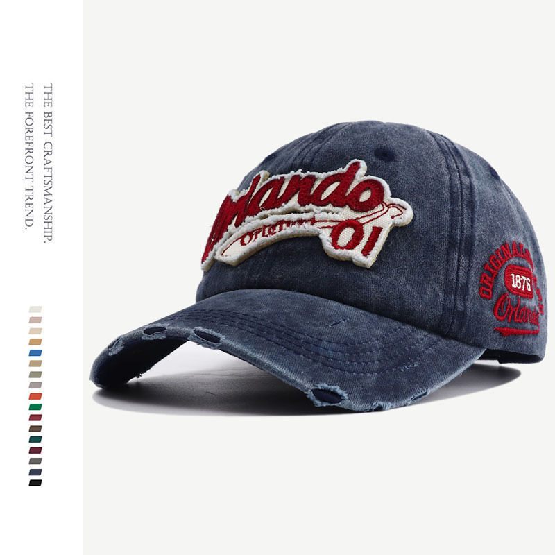 2024 Nieuwe Pet Meisjes Retro Baseballpet Heren Denim Pet Softtop Cap