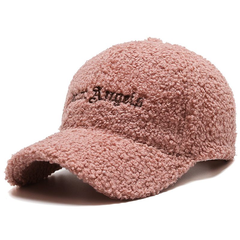 Hoed Damesherfst En Winter Lamswol Warme Baseballcap Trendy Teddy Fluwelen Pet Small