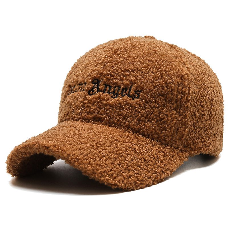 Hoed Damesherfst En Winter Lamswol Warme Baseballcap Trendy Teddy Fluwelen Pet Small