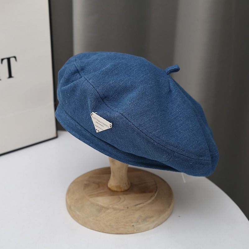 Mode Little Belle Hoed Stijl Schilder Retro Denim Baret Meisjes