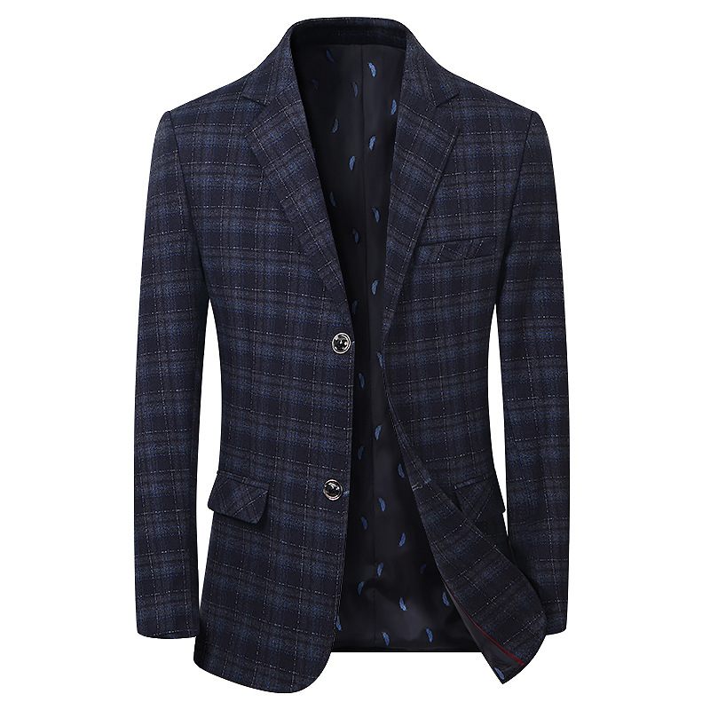 2024 Herenblazers Casual Plaid Slim Fit Single-breasted Two Buttons