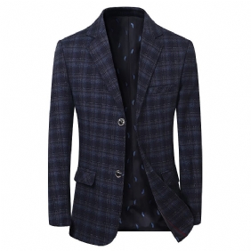 2024 Herenblazers Casual Plaid Slim Fit Single-breasted Two Buttons