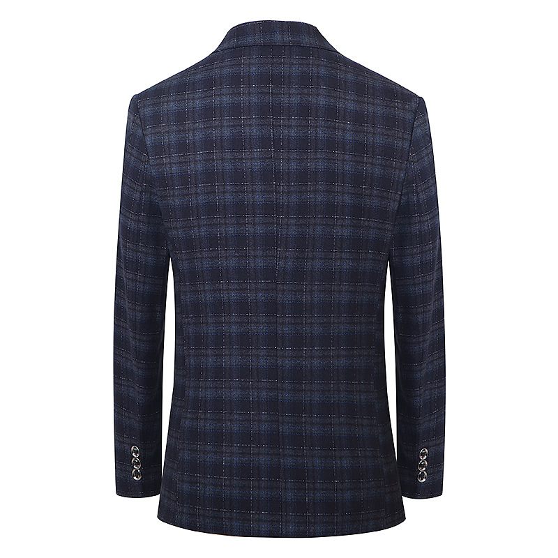 2024 Herenblazers Casual Plaid Slim Fit Single-breasted Two Buttons