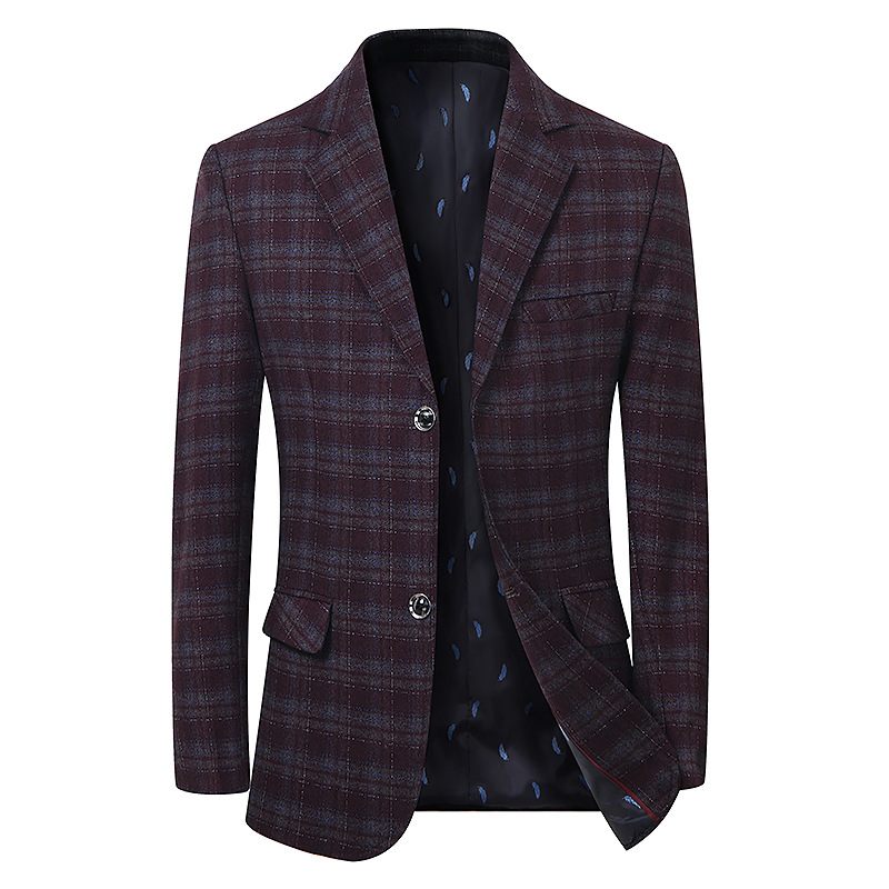 2024 Herenblazers Casual Plaid Slim Fit Single-breasted Two Buttons