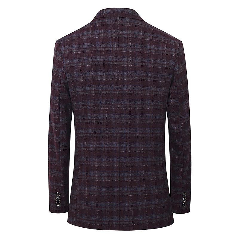 2024 Herenblazers Casual Plaid Slim Fit Single-breasted Two Buttons