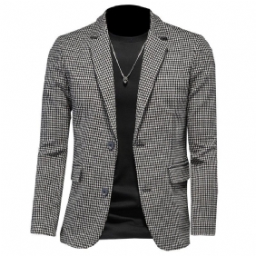 2024 Herenblazers Trendy Grote Maten Jas Lente En Herfst Geruit Patroon