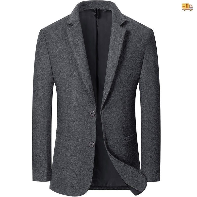 2024 Herfst En Winter Nieuwe Heren Blazers Jas Casual Grijs