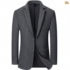 2024 Herfst En Winter Nieuwe Heren Blazers Jas Casual Grijs