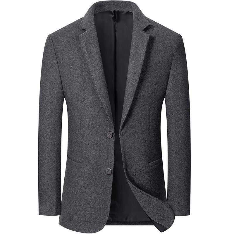 2024 Herfst En Winter Nieuwe Heren Blazers Jas Casual Grijs