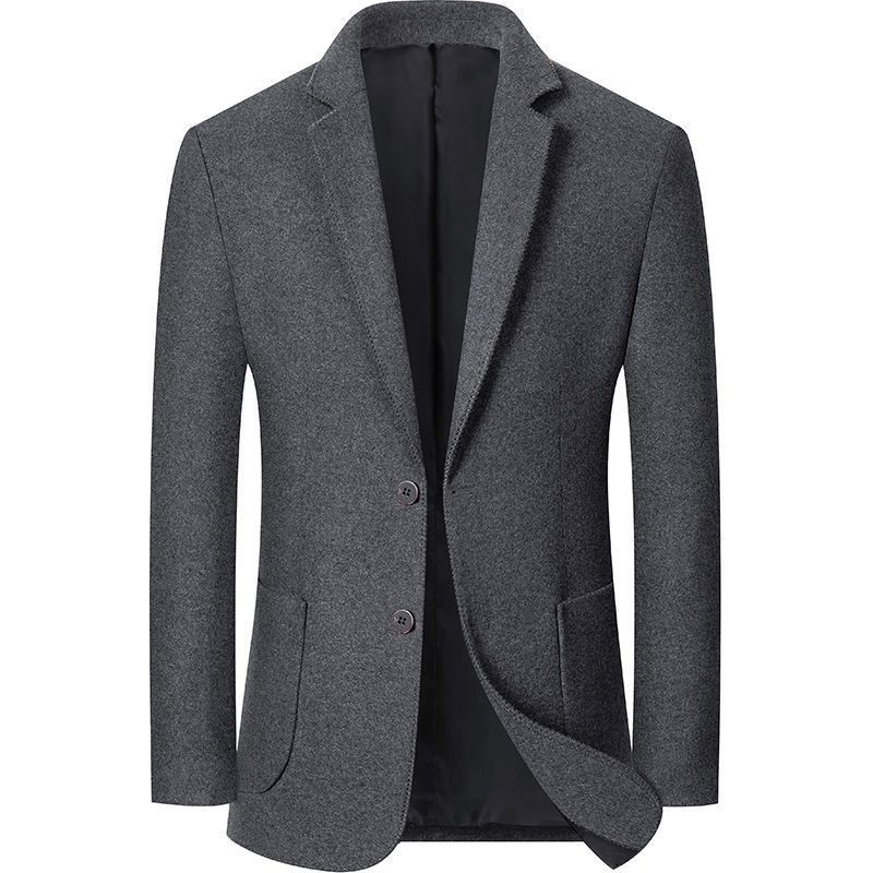 2024 Herfst En Winter Nieuwe Heren Blazers Jas Casual Grijs