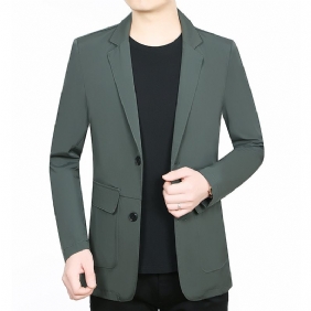 2024 Lente Casual Herenjack Blazers Slim Fit Modieus Single-breasted Two Buttons