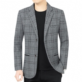 2024 Lente En Herfst Heren Blazers Jack Business Casual Enkele Rij Twee Knopen