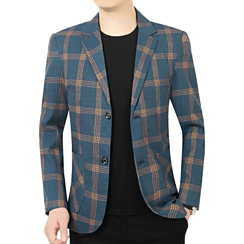 2024 Lente En Herfst Nieuwe Blazers Heren Casual Single-breasted Two Buttons