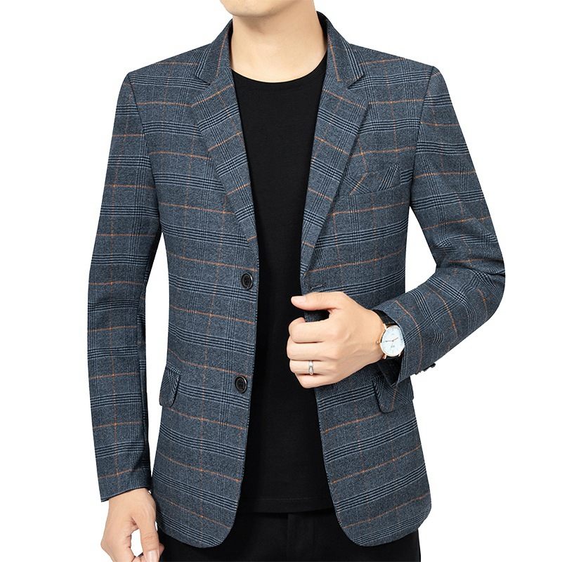 2024 Lente En Herfst Nieuwe Strepen Casual Blazers Enkele Rij Met Twee Knopen