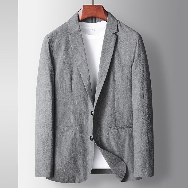 Heren Casual 2024 Lente/zomer Dunne Blazers Jas Single-breasted Twee Knopen