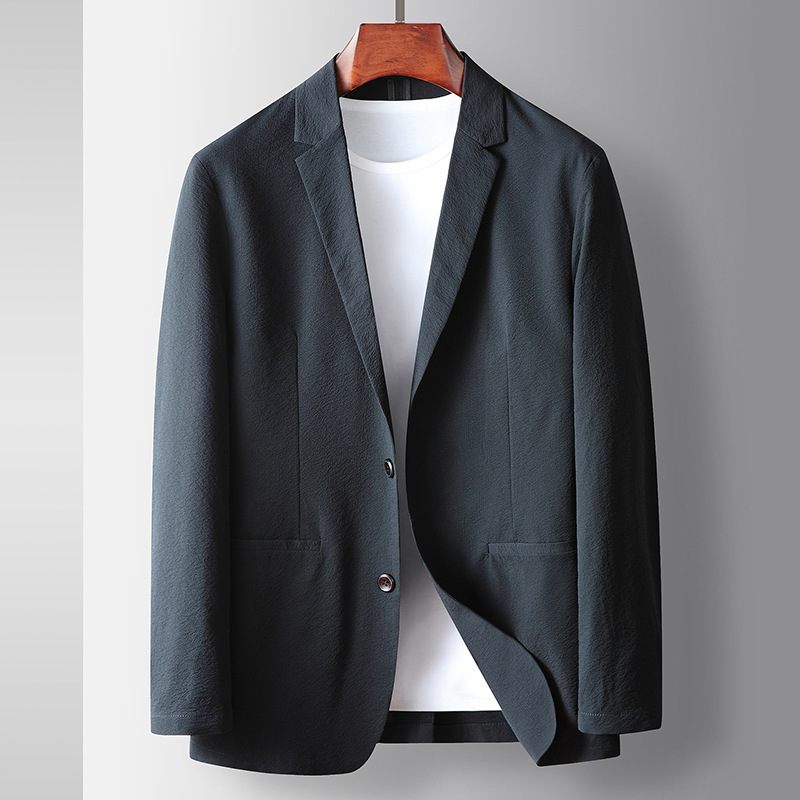 Heren Casual 2024 Lente/zomer Dunne Blazers Jas Single-breasted Twee Knopen