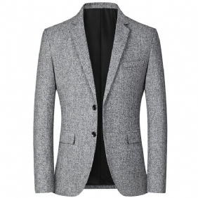 Heren Casual Blazers Lente Dunne Enkele Rij Knopen Twee Trend