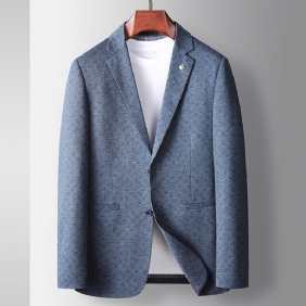 Heren Casual Blazers Lente Nieuwe Effen Kleur Slim Fit Jas