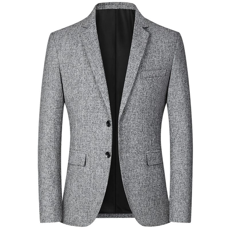 Herenblazers Casual Lente Dunne Sectie Trend Top Enkele Rij Twee Knoppen