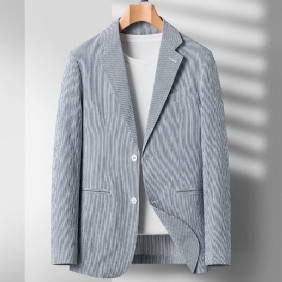 Herenblazers Lente En Zomer Trendy Single-breasted Twee Knopen