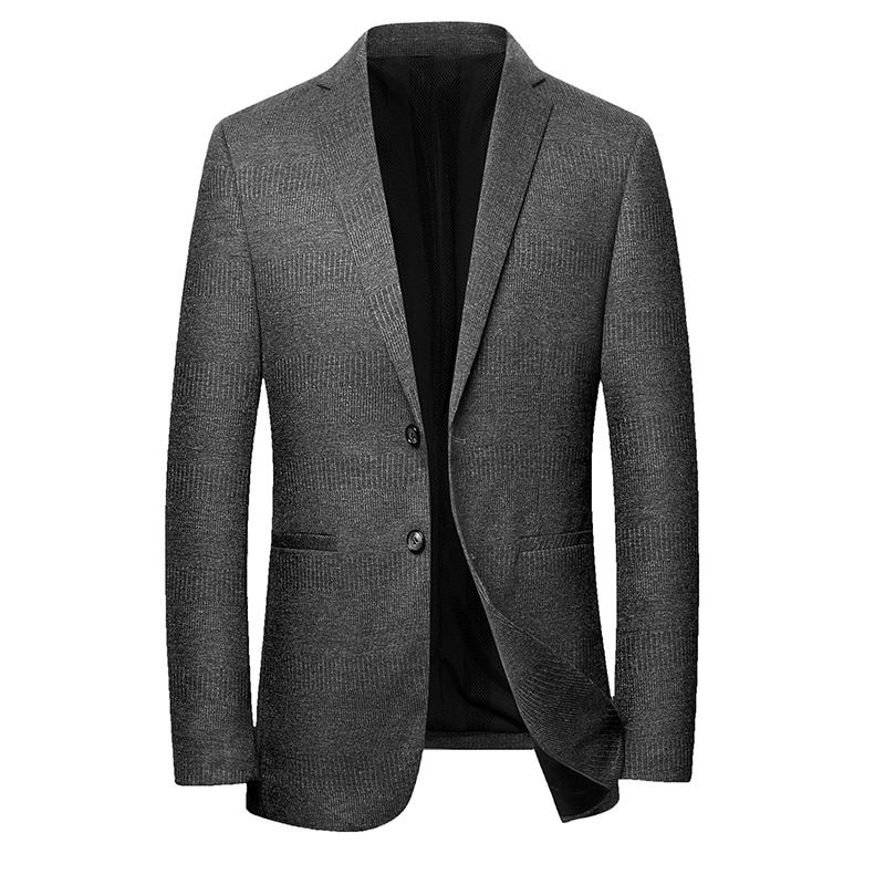 Herenblazers Slim Fit Jack Effen Kleur Casual Single Breasted Twee Knopen