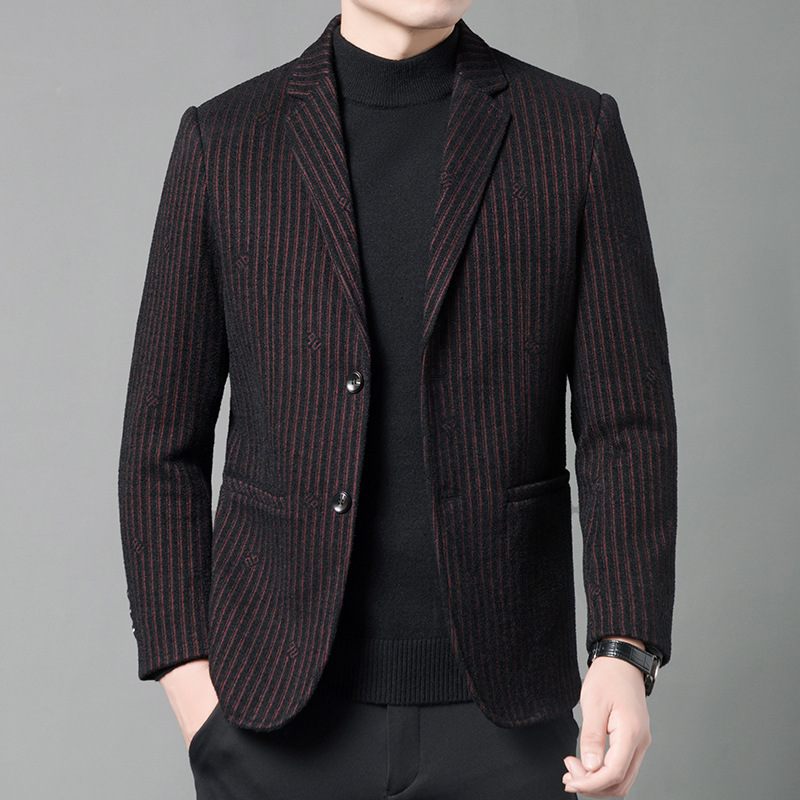 Herfst-/wintermode Heren Casual Blazers Twee Enkele Rij Knopen