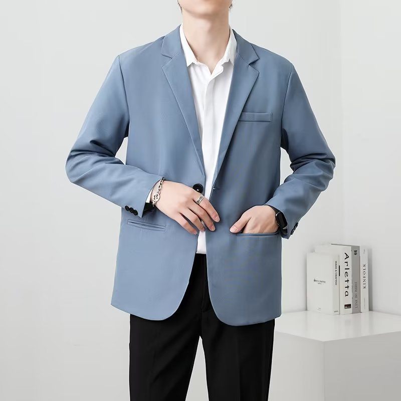 Lichte Vertrouwde Stijl Casual Blazers Herenjas Trend