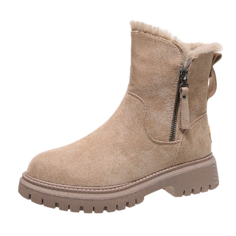 Snowboots Winter Nieuwe Dames Fleece Warme Laarzen Dikke Katoenen Schoenen Noordoost Dameslaarzen