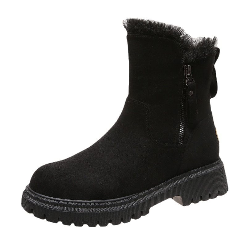 Snowboots Winter Nieuwe Dames Fleece Warme Laarzen Dikke Katoenen Schoenen Noordoost Dameslaarzen