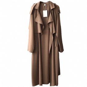 2024 Fashion Temperament Dames Trenchcoat Retro Losse Jas