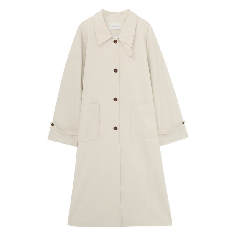 Dames Revers Trenchcoat 2024 Losse Single-breasted Jas