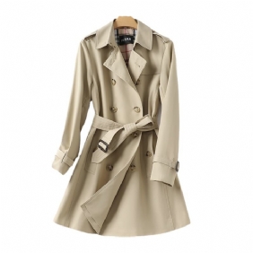 Dames Trenchcoat 2024 Halflange Temperament Mode Jas