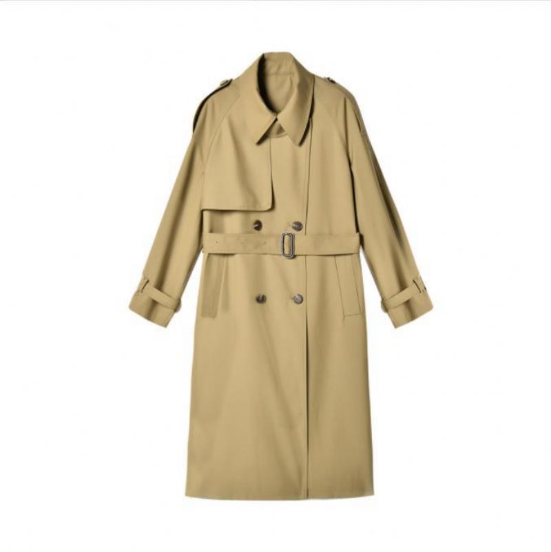 Lange Trenchcoat Dames 2024 Double Breasted Jas