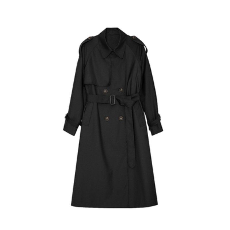 Lange Trenchcoat Dames 2024 Double Breasted Jas