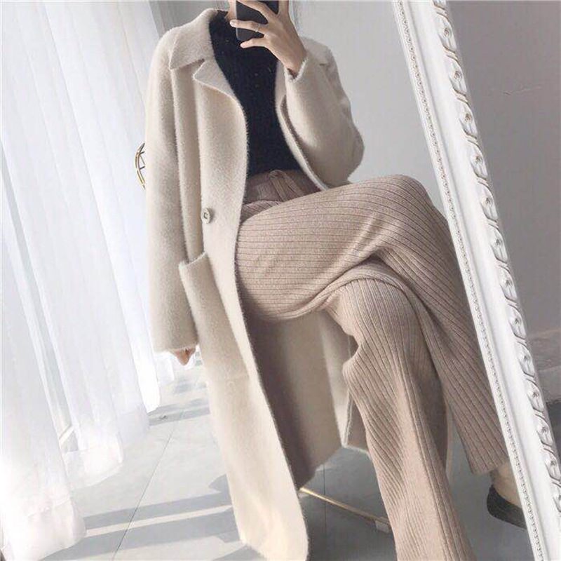 Nieuwe Dames Top Coat Halflange High-end Sweater Cardigan Los Trendy