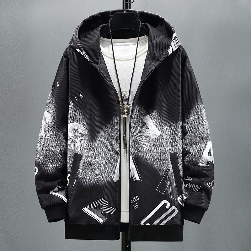 Herenjack Print Letter Trend Loose Hoodie Sports