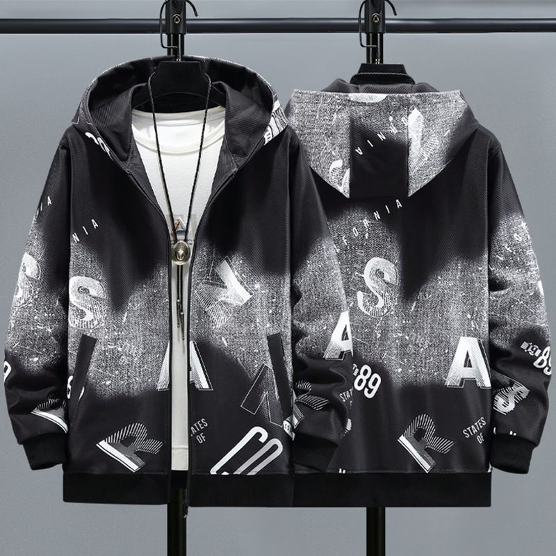 Herenjack Print Letter Trend Loose Hoodie Sports