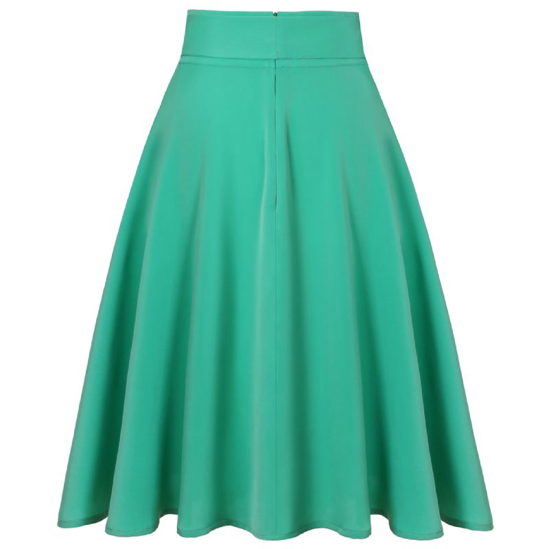 2024 Damesrokken Effen Kleur Chiffon Big Swing