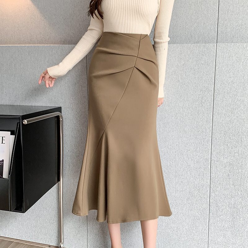 2024 Mode Rok Hoge Taille Plooien Slim Fit Billen Trend