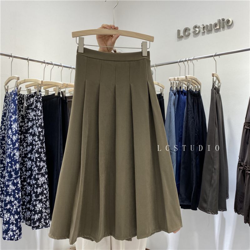 2024 Plooirok Retro Hoge Taille Rok Dames