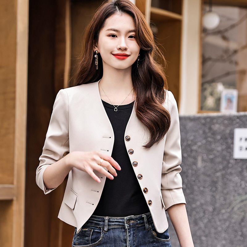 Casual Cropped Jas Dames 2024 Elegance Blazers Top