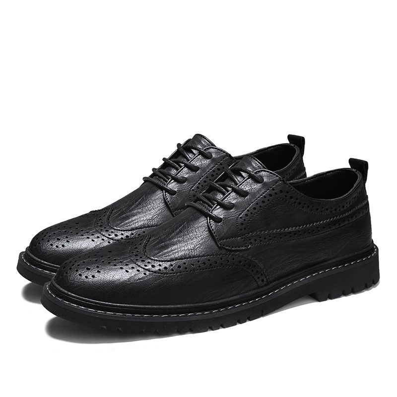 2024 Four Seasons Fashion Herenschoenen Brogue Schoenen Trendy Jeugd Voor Heren