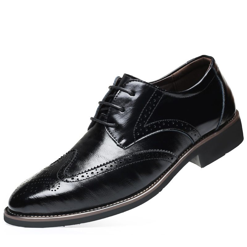 2024 Nieuwe Herenschoenen Brogue Schoenen Grote Maat Trendy Business Casual Heren Formele 38-48 Maten