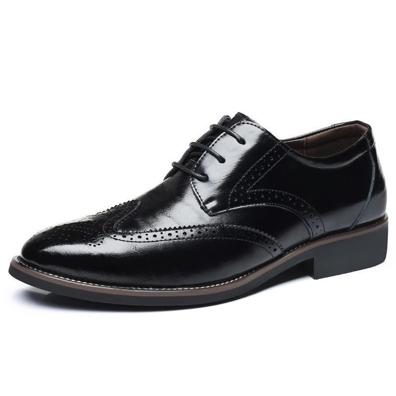 2024 Nieuwe Herenschoenen Brogue Schoenen Grote Maat Trendy Business Casual Heren Formele 38-48 Maten