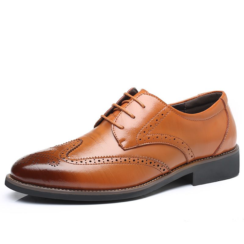 2024 Nieuwe Herenschoenen Brogue Schoenen Grote Maat Trendy Business Casual Heren Formele 38-48 Maten