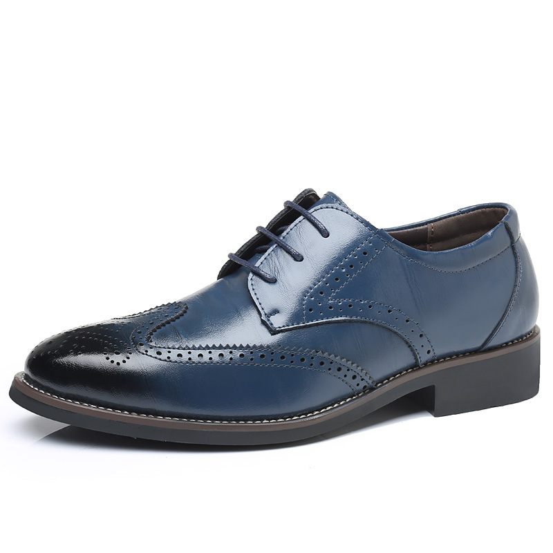 2024 Nieuwe Herenschoenen Brogue Schoenen Grote Maat Trendy Business Casual Heren Formele 38-48 Maten