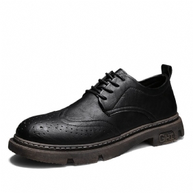 Brogue Schoenen Martin Laarzen Low-top Geklede Zwart Heren Lente Tooling Herenschoenen Casual Klassiek Vier Seizoenen