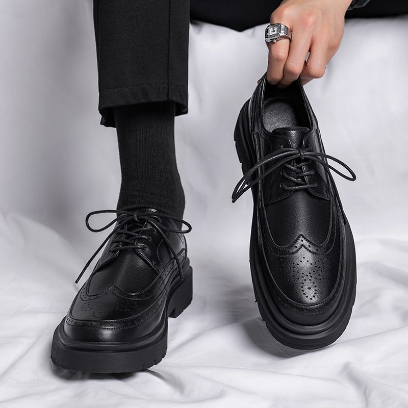 Formele Herenschoenen Pakken Kleding Casual Business Trend Brogue-schoenen Gebeeldhouwde Voor Jongeren