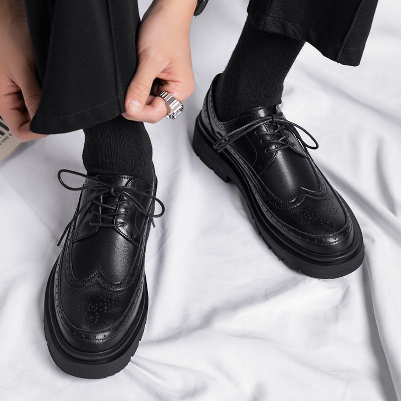 Formele Herenschoenen Pakken Kleding Casual Business Trend Brogue-schoenen Gebeeldhouwde Voor Jongeren